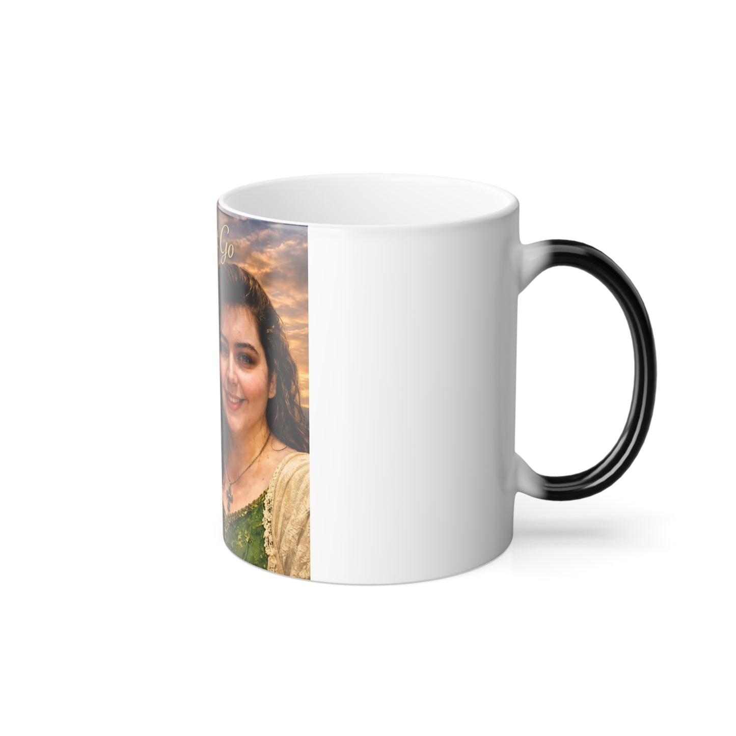Color-Changing Mug — "He Never Let Go" Memorial Photo Coffee Mug