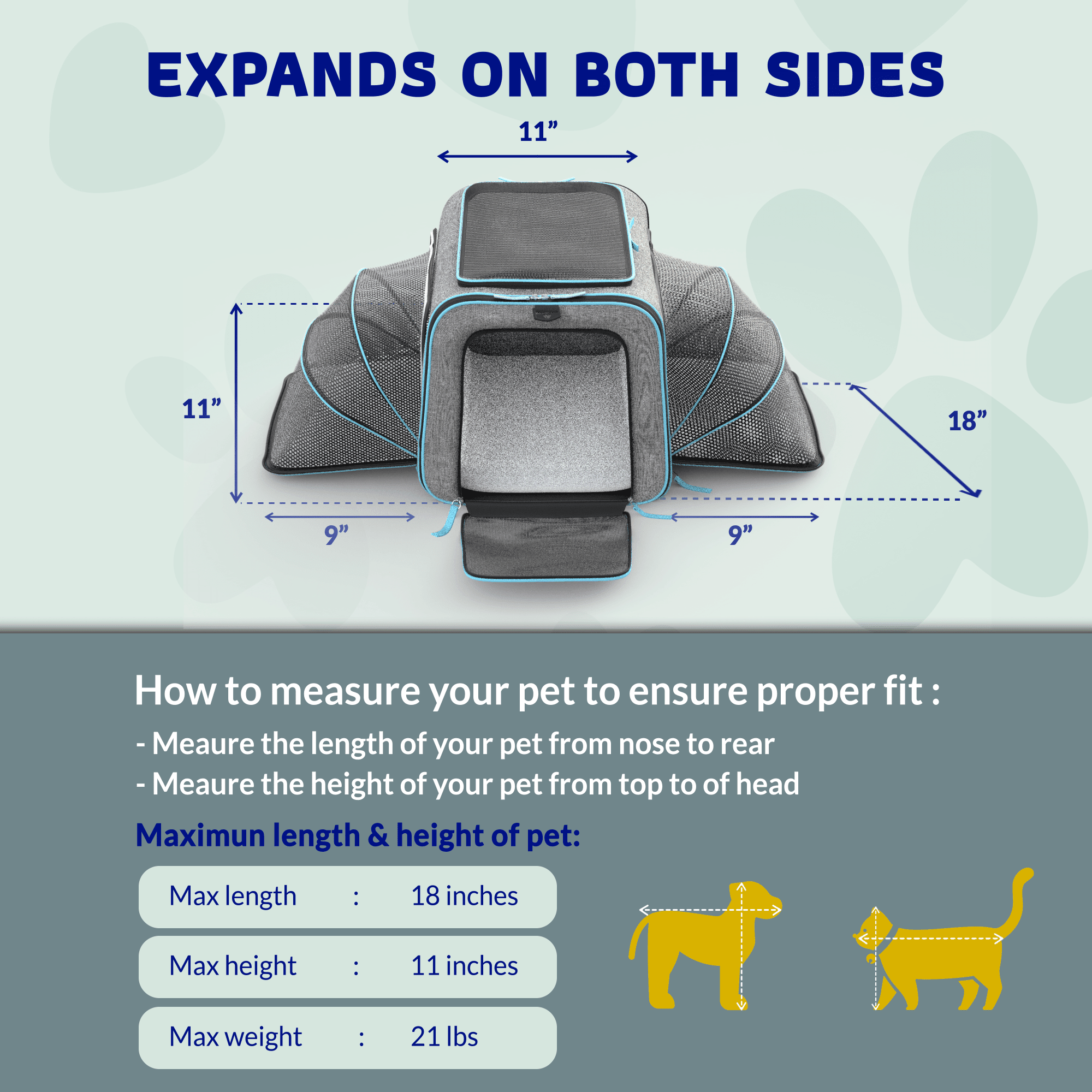 Rolling Rover Airline Compliant Expandable Wheeled Pet Carrier by Katziela