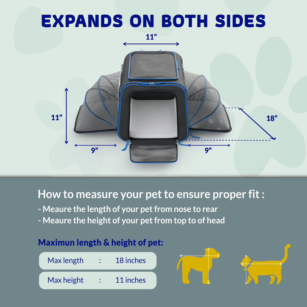 Rolling Rover Airline Compliant Expandable Wheeled Pet Carrier by Katziela