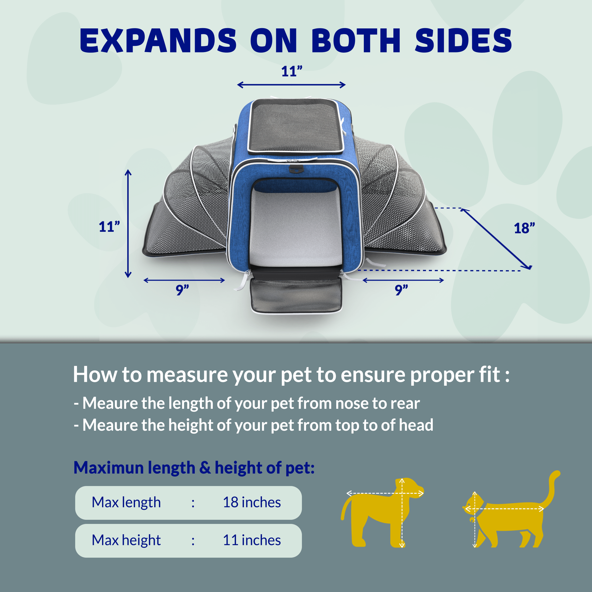 Rolling Rover Airline Compliant Expandable Wheeled Pet Carrier by Katziela