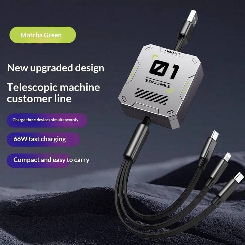 Three-in-one Extension Cable For Smartphones by Creative Vault Marketplace