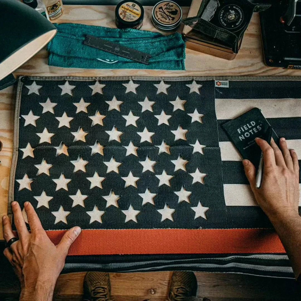 American Flag - Fire Hose - Thin Red Line by Recycled Firefighter