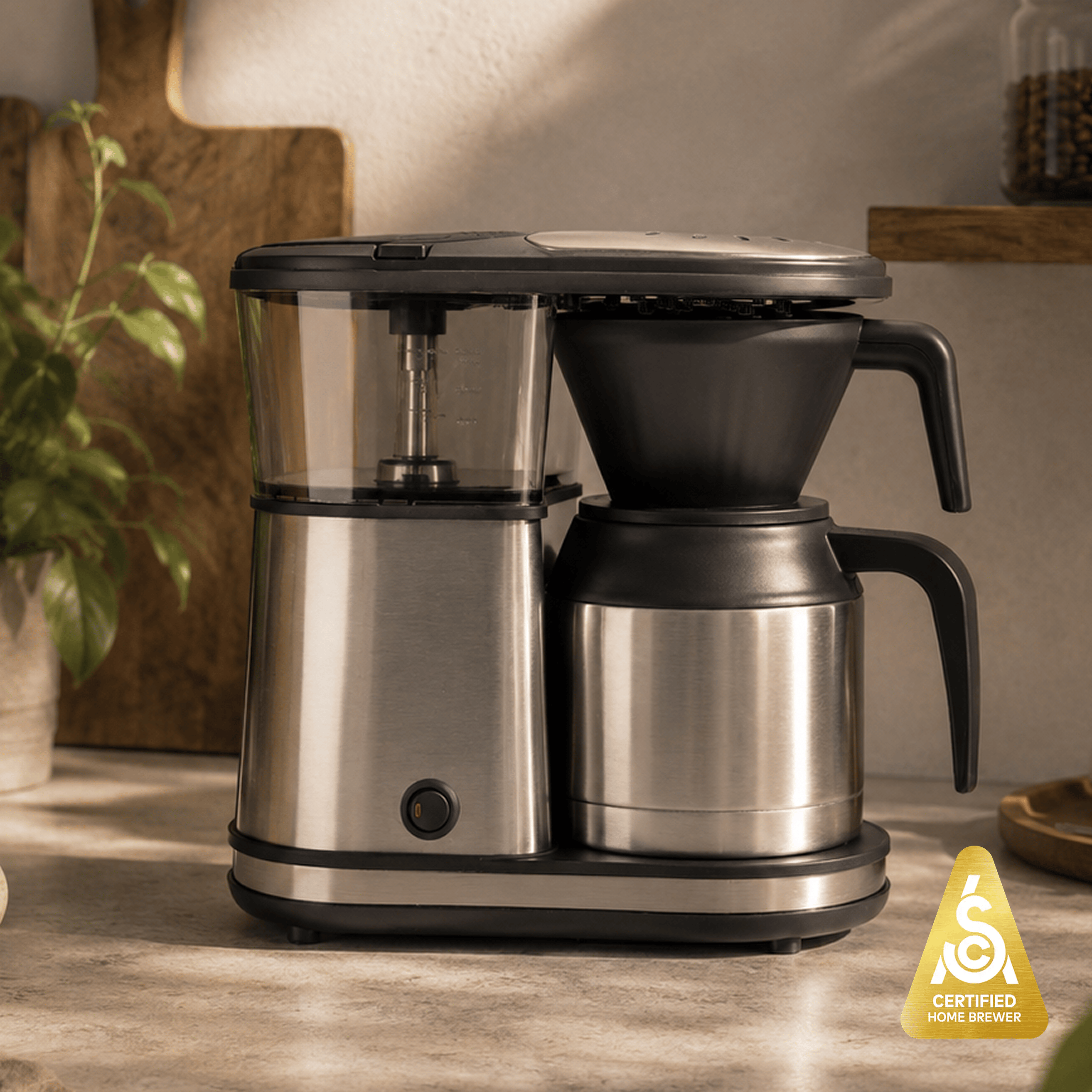 Bonavita 5-Cup Coffee Maker, Thermal Coffee Brewer – Compact Size, Elegant, and Precise, BPA-Free by Bonavita
