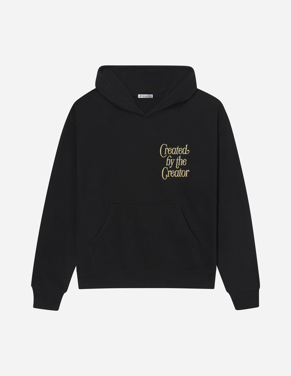Unisex Hoodie With Colossians 1 16 Bible Verse Created By The Creator Black by Elevated Faith