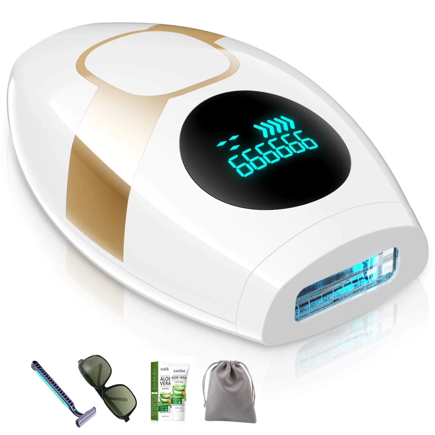 IPL Hair Removal Device – Pulsed Light Hair Remover for Face & Body