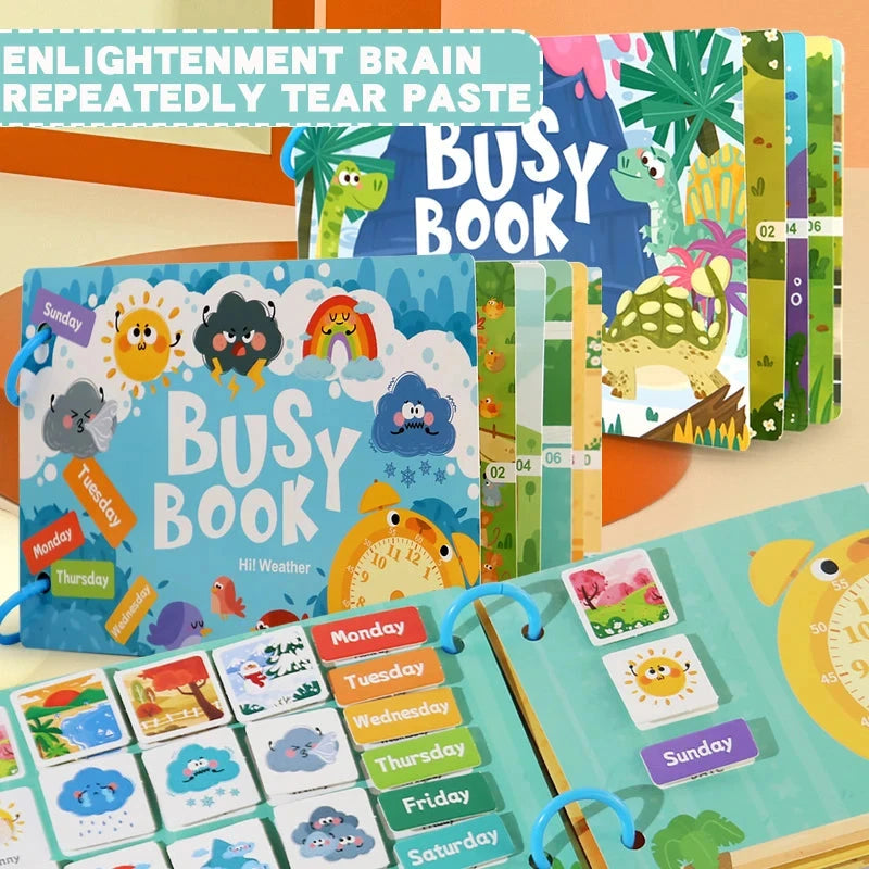Children's Reusable Activity Books, Early Learning Educational Tools for School and Home, Fun Interactive Toys with Animal, Transportation, and Farm Themes, Matching Games, Suitable for Ages Three and up by Creative Vault Marketplace