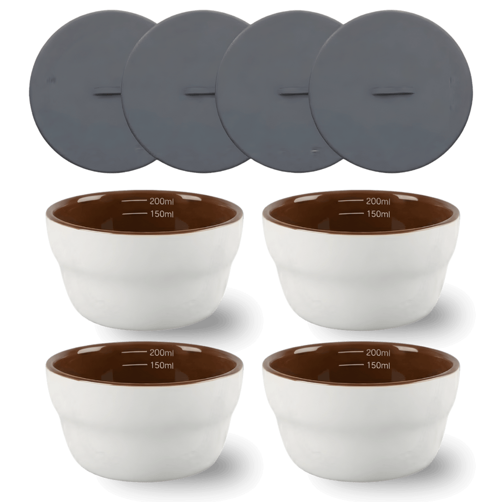 Professional Coffee Cupping Bowl Set (4-pack) by Artizan Coffee Roasters