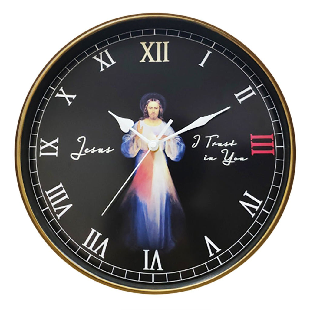 Divine Mercy Wall Clock - Buy 1 Get 1 Free by CatholicShop.com