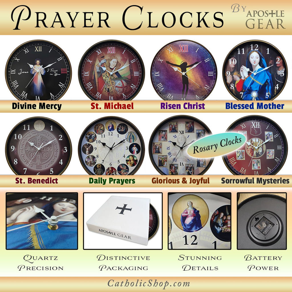 Divine Mercy Wall Clock - Buy 1 Get 1 Free by CatholicShop.com