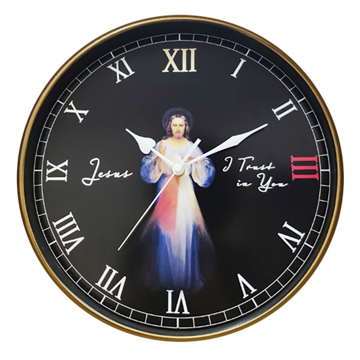Divine Mercy Wall Clock - Buy 1 Get 1 Free by CatholicShop.com