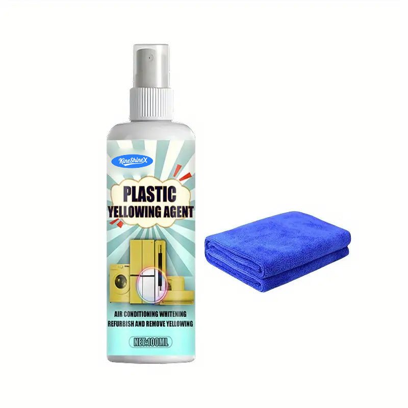 Anti-Yellow Fabric Stain Remover & Whitener (100ml + Applicator Towel) by Creative Vault Marketplace