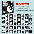 Black and red visual early education card for newborns, visual stimulation of color cognition, flashing new children's early edu by Creative Vault Marketplace