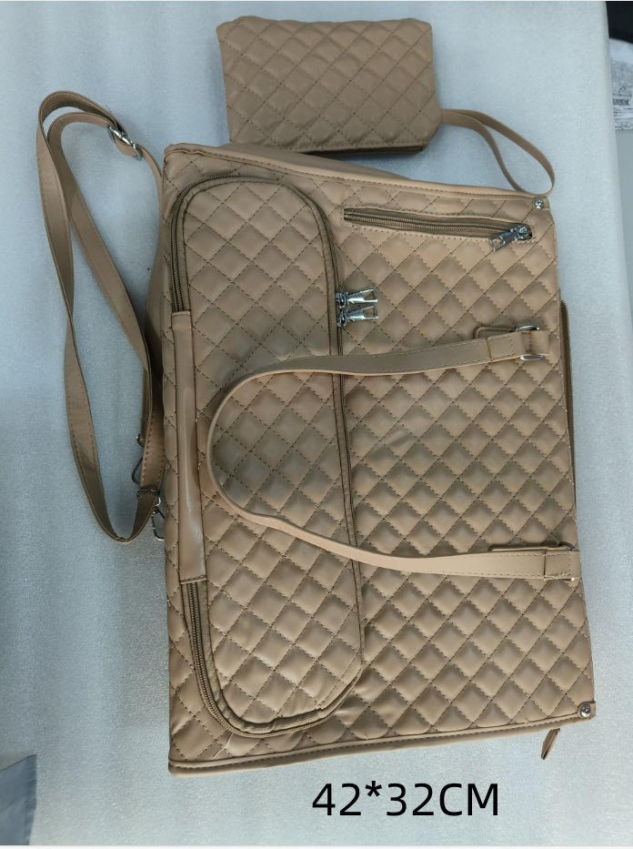 2-in-1 Quilted Lunch Tote Bag with Wallet | Women's Insulated Crossbody by Creative Vault Marketplace