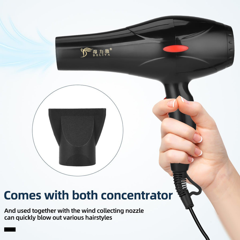 High Power Hair Dryer | 5-Speed Hot & Cold with Styling Attachments by Creative Vault Marketplace