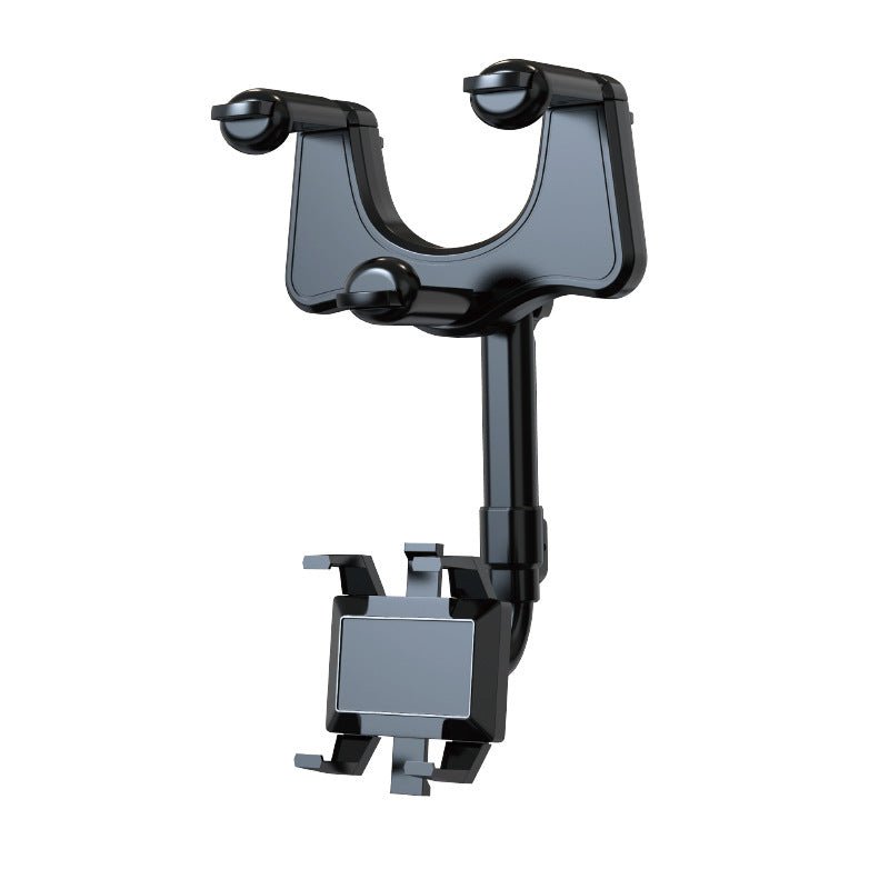 Rearview Mirror Phone Holder For Car Rotatable And Retractable Car Phone Holder Multifunctional 360 Rear View Mirror Phone Holder Suitable For All Mobile Phones And All Car by Creative Vault Marketplace