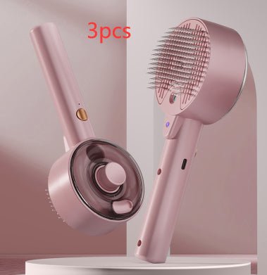 Pet Steam Spray Grooming Brush – Self-Cleaning Hair Remover with UV Sterilization by Creative Vault Marketplace