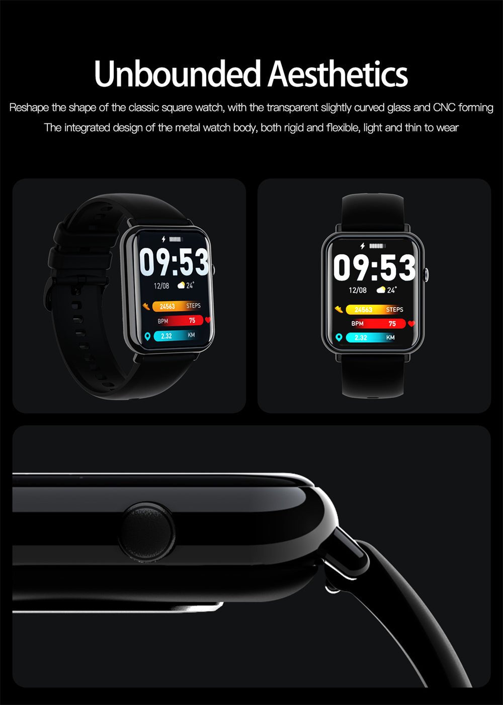 Waterproof Smart Watch with Fitness Tracking & Sport Modes by Creative Vault Marketplace