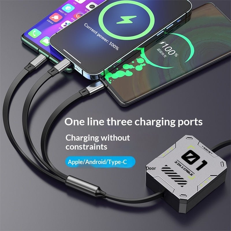 Three-in-one Extension Cable For Smartphones by Creative Vault Marketplace
