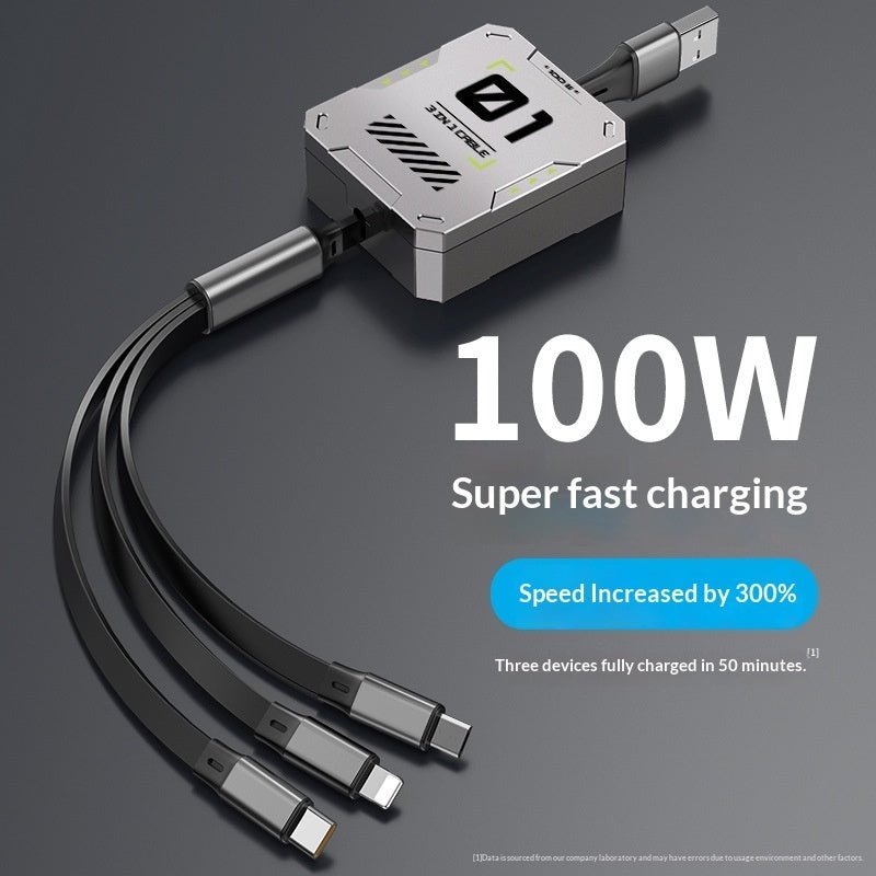 Three-in-one Extension Cable For Smartphones by Creative Vault Marketplace