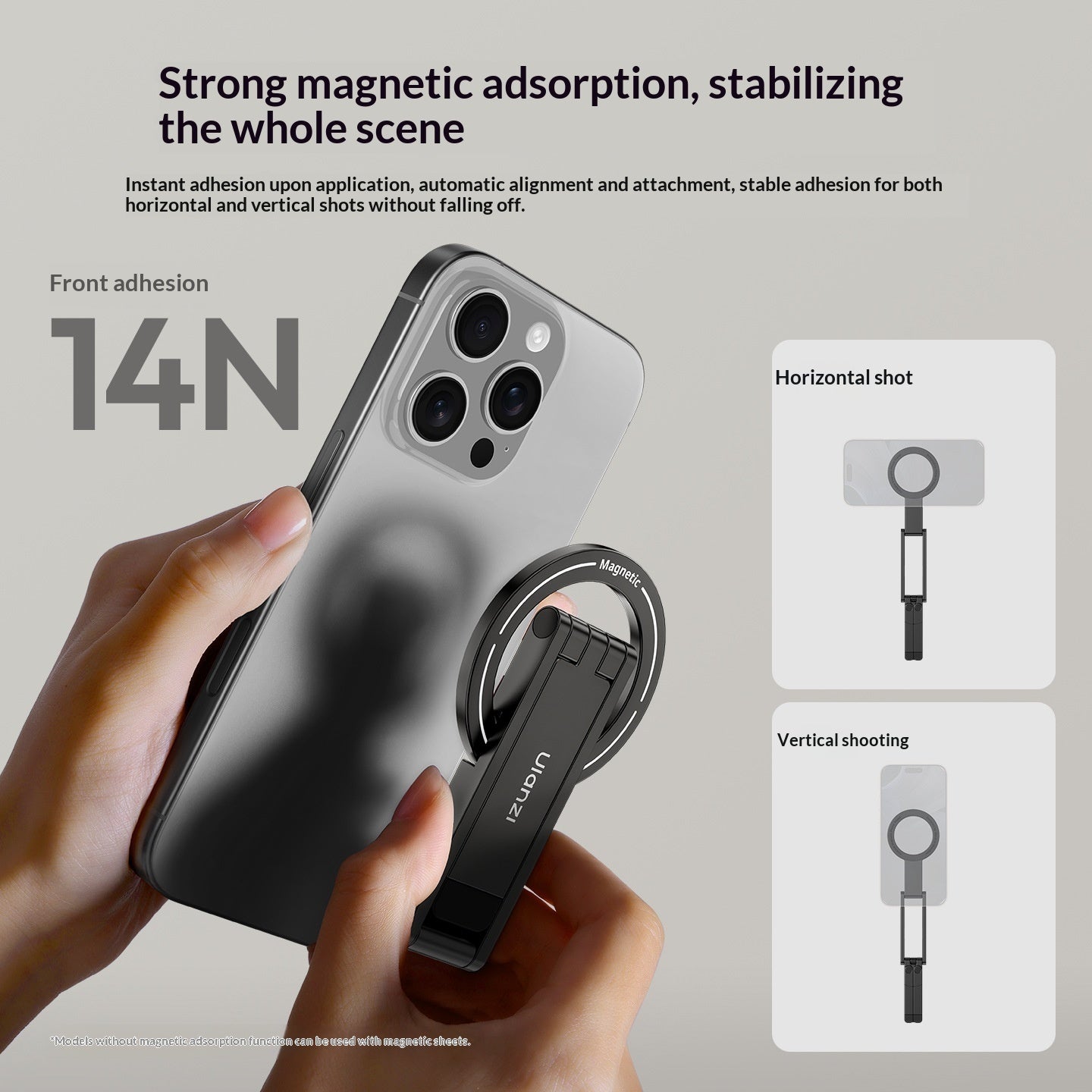 Magnetic Phone Tripod For Photography Universal Handheld Stand For Mobile Phones by Creative Vault Marketplace