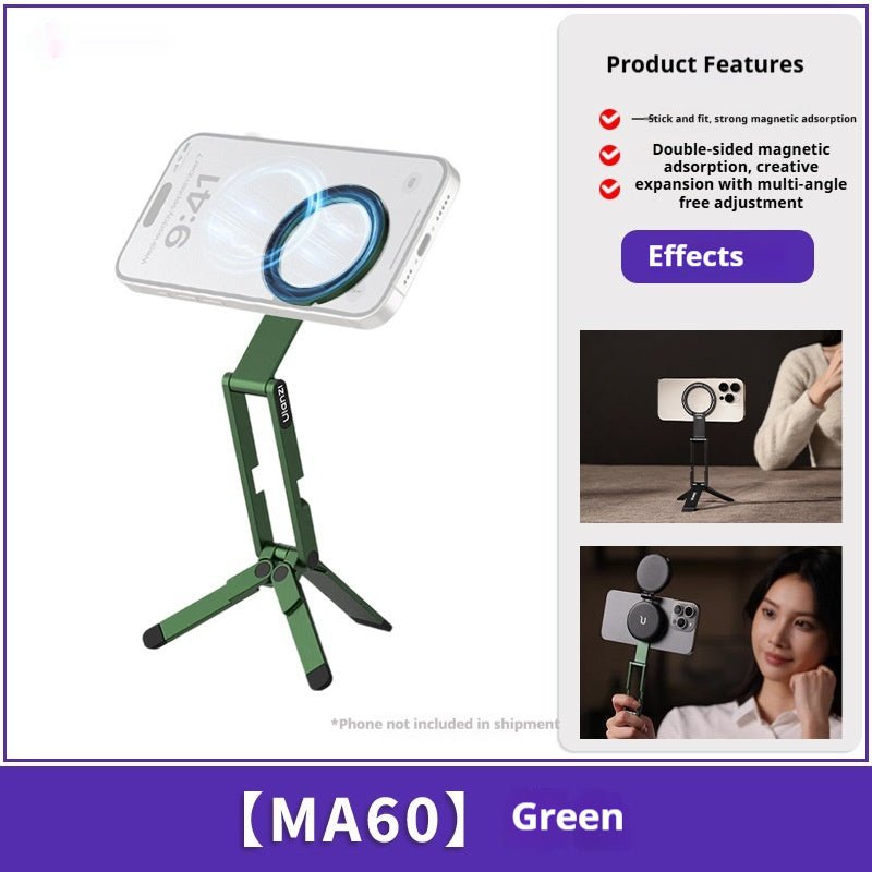 Magnetic Phone Tripod For Photography Universal Handheld Stand For Mobile Phones by Creative Vault Marketplace