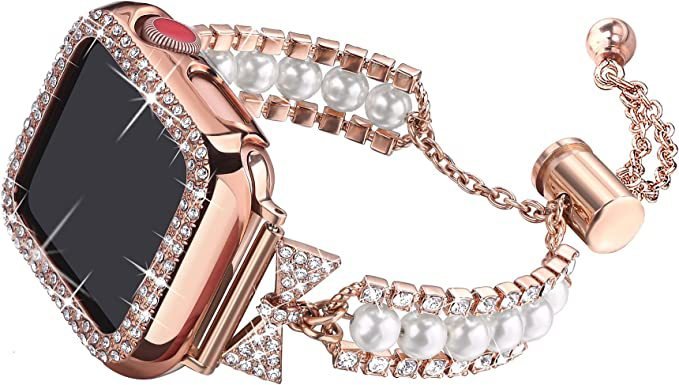 Pearl Bracelet Smart Watch Band – Elegant Wristband Replacement by Creative Vault Marketplace