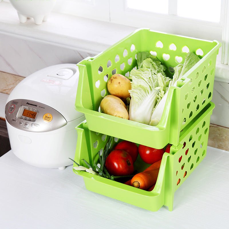3-Tier Kitchen Storage Basket | Produce & Pantry Organizer by Creative Vault Marketplace