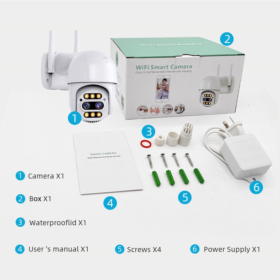 Outdoor WiFi Security Camera with HD Video & Night Vision by Creative Vault Marketplace