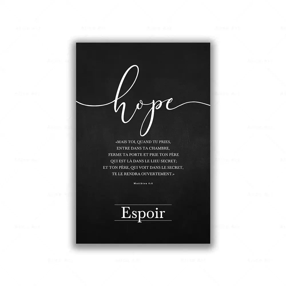 Inspiring Faith Hope Love Wall Art - Enchanting Canvas Print for Your Living Room by Creative Vault Marketplace