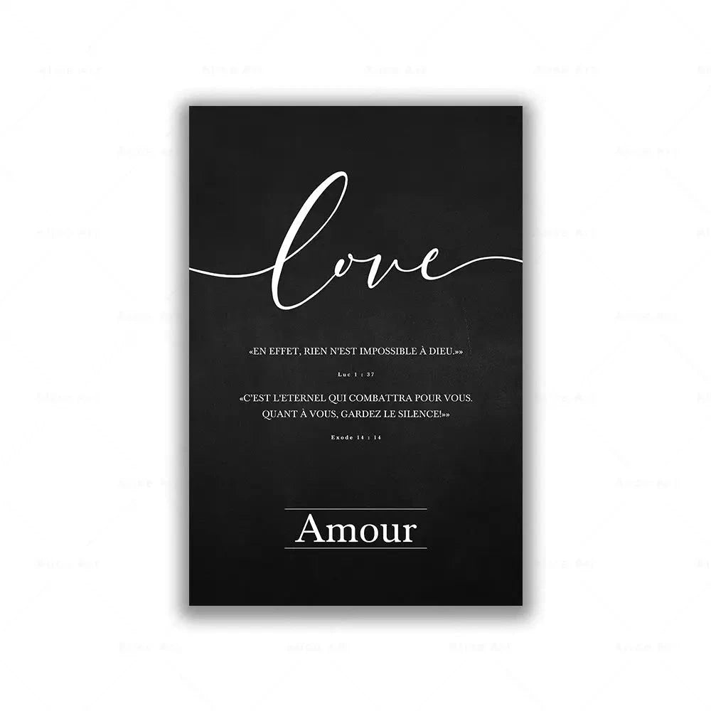 Inspiring Faith Hope Love Wall Art - Enchanting Canvas Print for Your Living Room by Creative Vault Marketplace