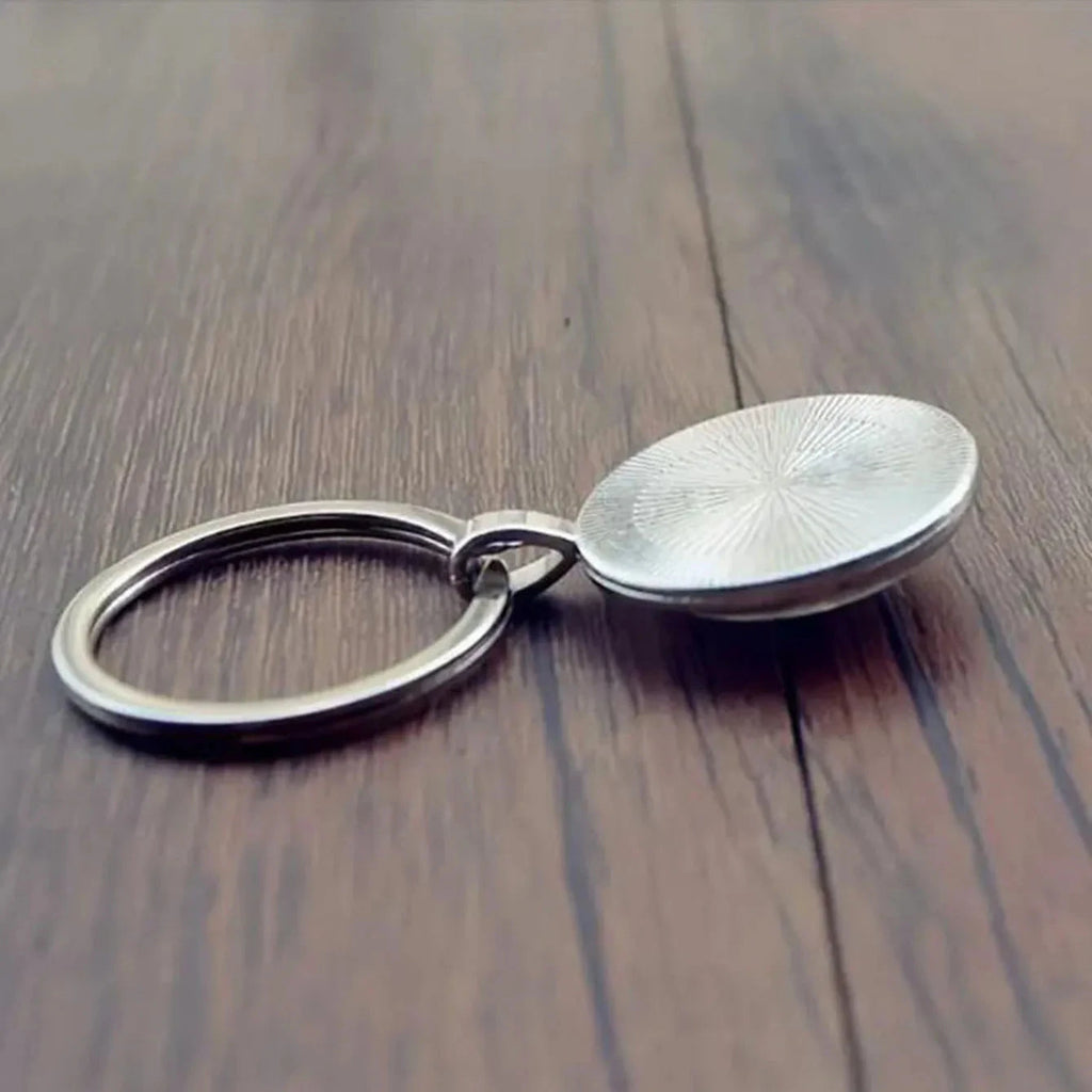 Faith Prayer Keychain - Alloy Round Pendant, Suitable for Bags and Backpacks - The Perfect Gift for Family on Mother's Day by Creative Vault Marketplace