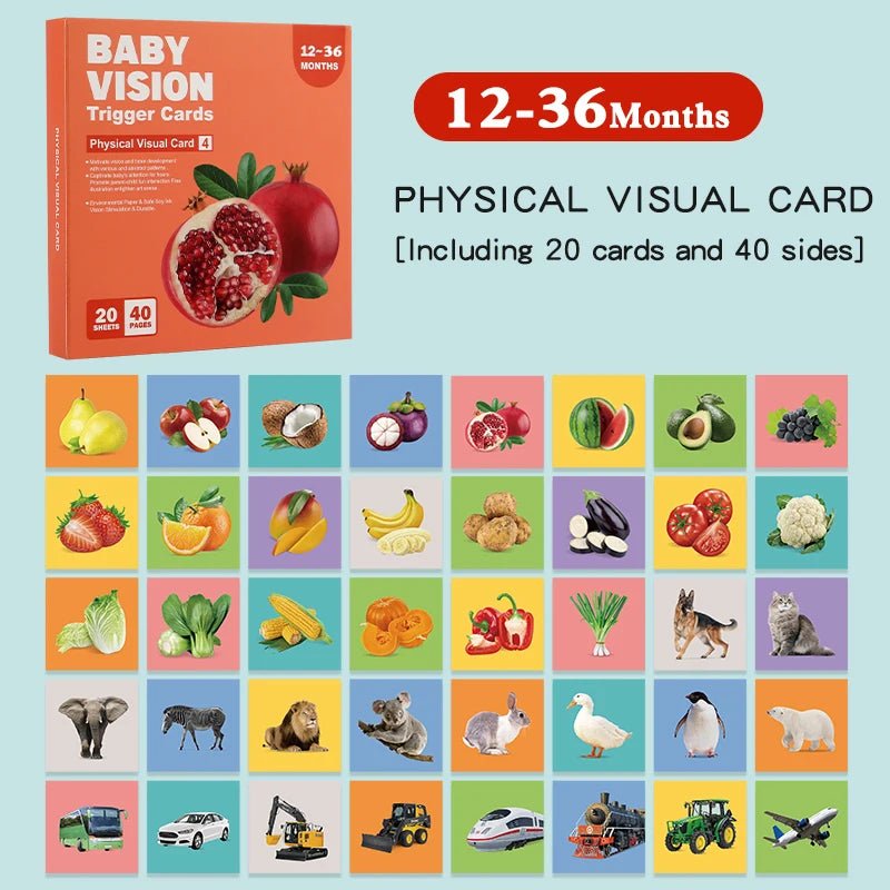 Black and red visual early education card for newborns, visual stimulation of color cognition, flashing new children's early edu by Creative Vault Marketplace