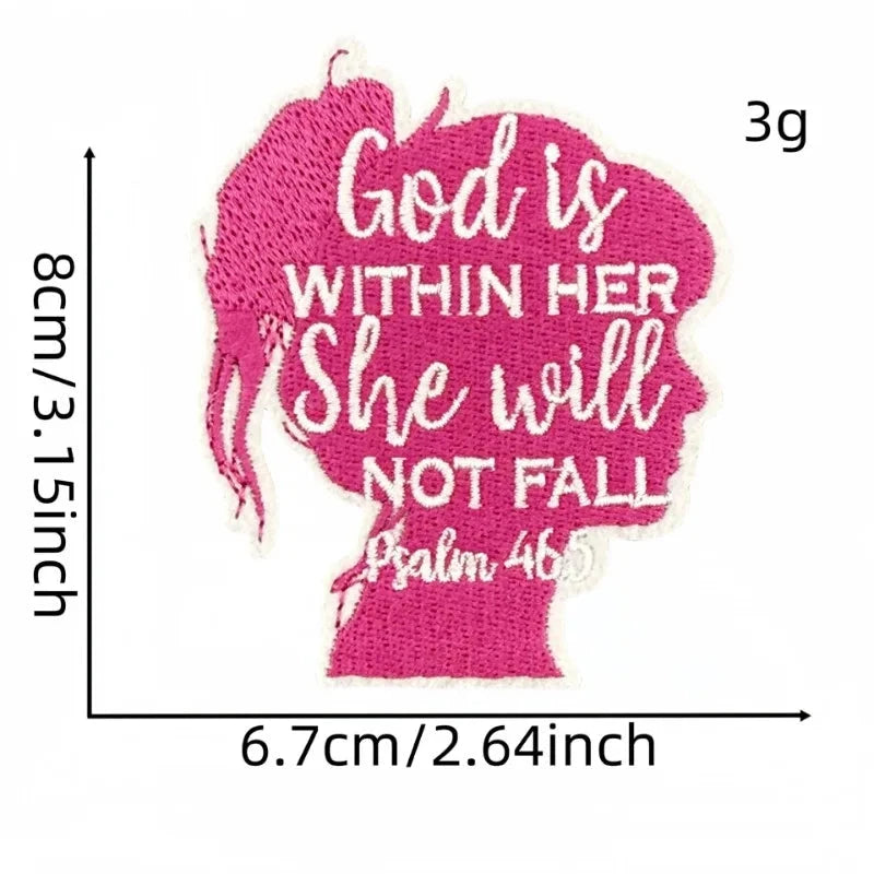 Express Your Passion with the God Faith Heart Embroidery Patch by Creative Vault Marketplace