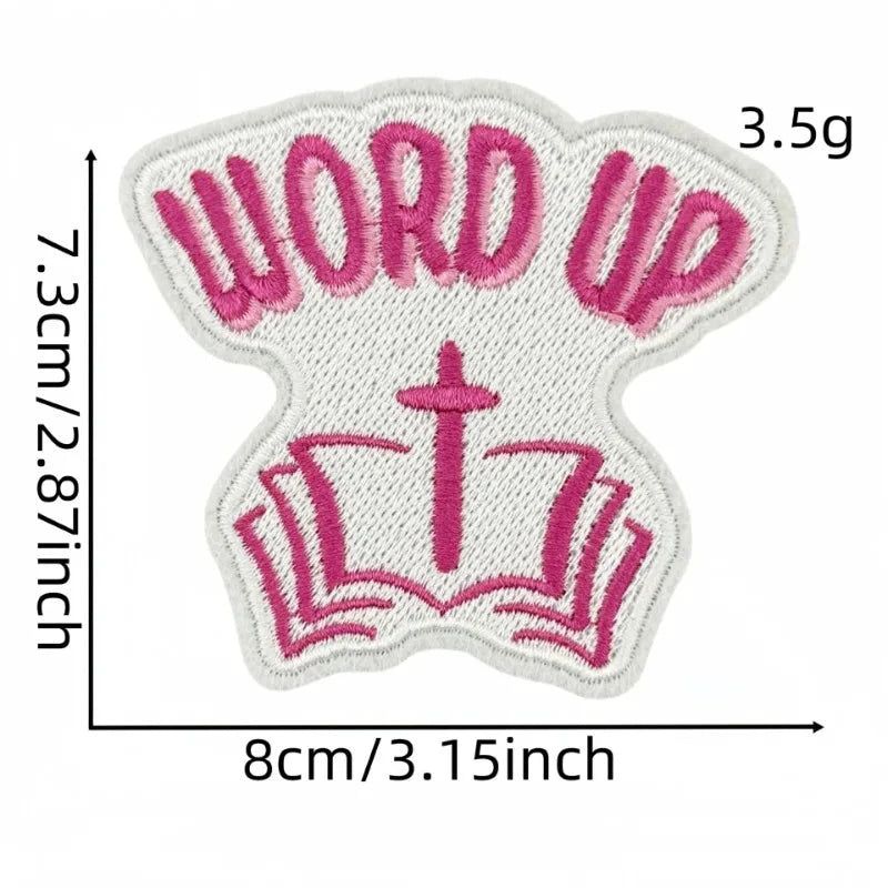 Express Your Passion with the God Faith Heart Embroidery Patch by Creative Vault Marketplace