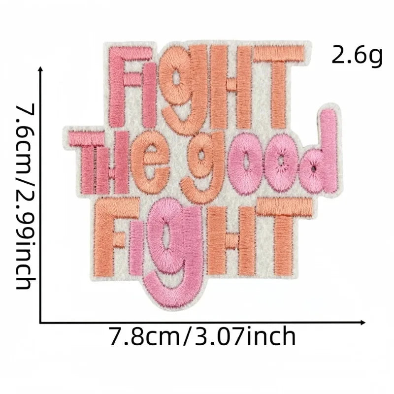 God Faith Pink Heart Embroidery Patch – Perfect for Personalizing Your Style by Creative Vault Marketplace