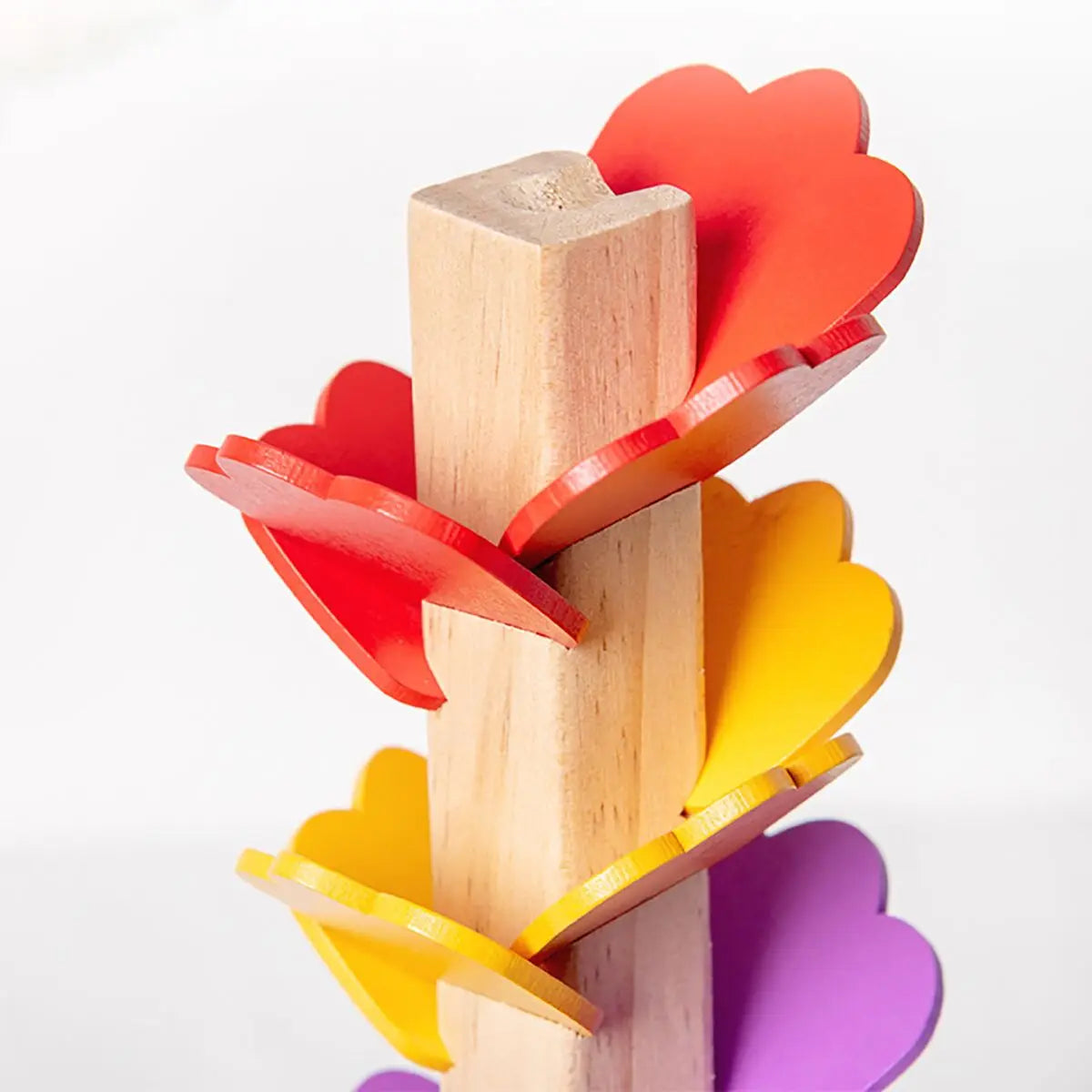 Children's music tree toys, wooden beads, rainbow petals, puzzle building blocks, early education, falling leaves, rolling balls by Creative Vault Marketplace