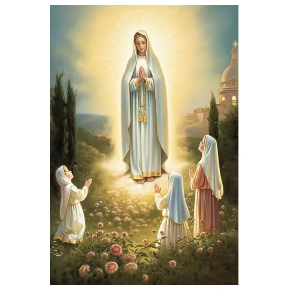 Jesus & Mary Sacred Canvas Wall Art by Creative Vault Marketplace