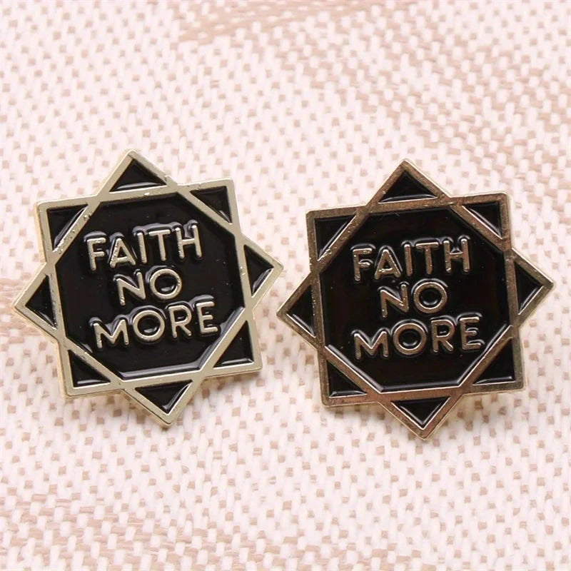 Faith No More Enamel Star Brooch - A Stylish Accessory for Every Fan by Creative Vault Marketplace