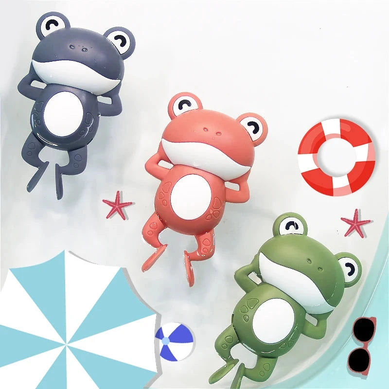Bath Toys for Children New Baby Bath Swimming Bath Toy Cute Frogs Clockwork Baby Bath Toy Brinquedos Infantil игрушки для детей by Creative Vault Marketplace