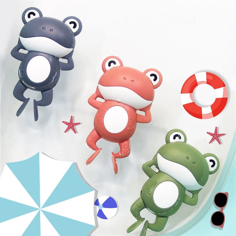 Bath Toys for Children New Baby Bath Swimming Bath Toy Cute Frogs Clockwork Baby Bath Toy Brinquedos Infantil игрушки для детей by Creative Vault Marketplace