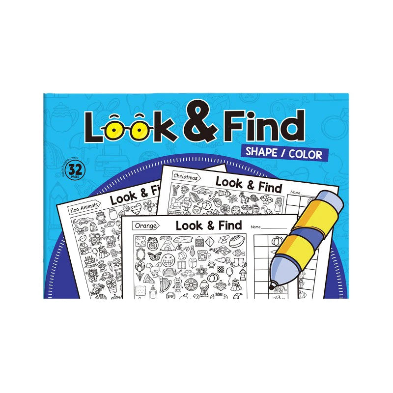 Children's Search for Items Game, Enhance Visual Perception, Fun Coloring Book, Focus and Attention, Handwriting Exercise Book by Creative Vault Marketplace