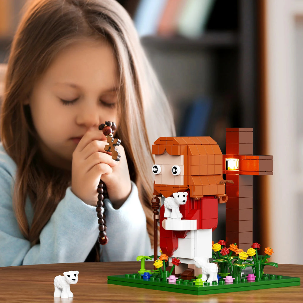 NEW Jesus Building Blocks Set Crucifixion Godfather Toys Ideas God's Faith Model (324 PCS） by Creative Vault Marketplace