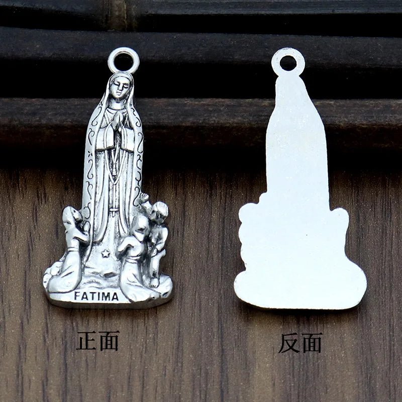 Catholic Christian Religious Icon Saint Fatima Virgin Jewelry Necklace Car Exquisite Key Chain Pendant Key Chain Wholesale by Creative Vault Marketplace