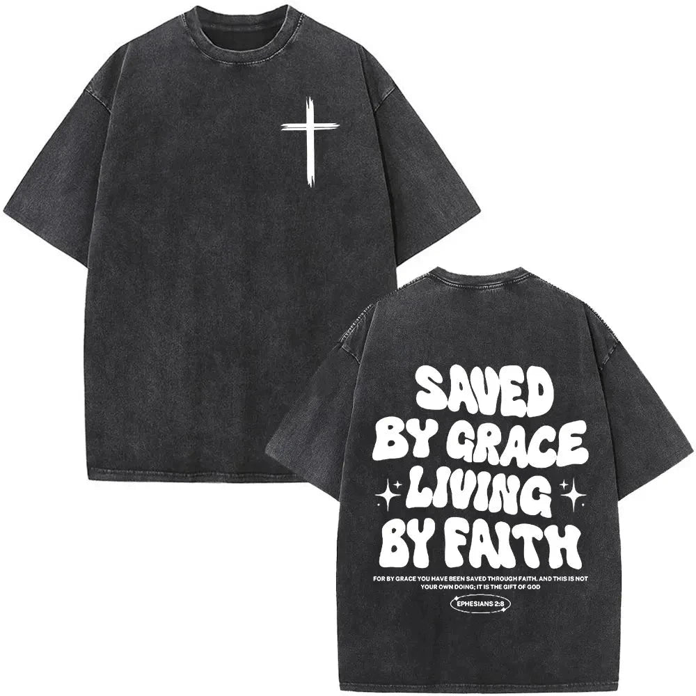 Faith Over Fear T-Shirt – Vintage Casual Tee for Men and Women by Creative Vault Marketplace