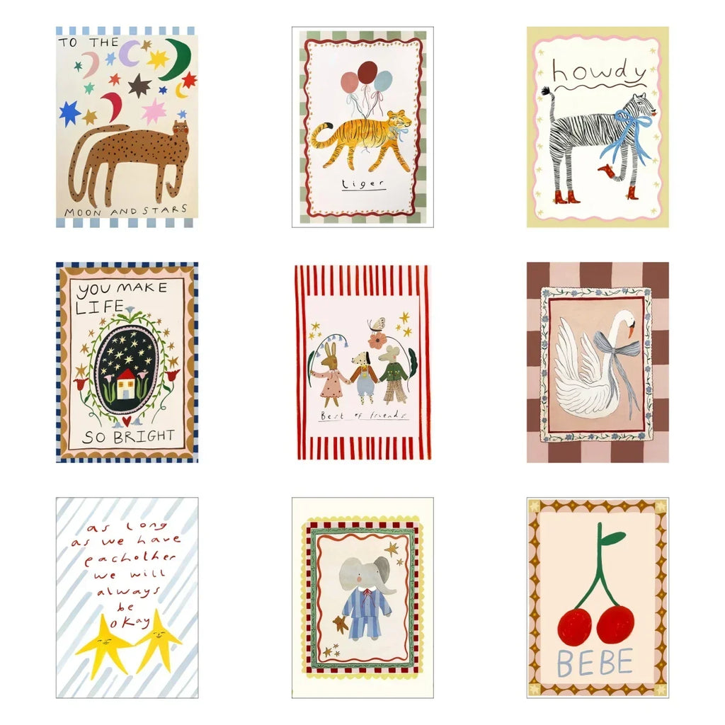 Newborn Photography Background Painting 25simple Nordic Ins Art Poster Decorative Painting Core Sticker Children's Room Paint by Creative Vault Marketplace