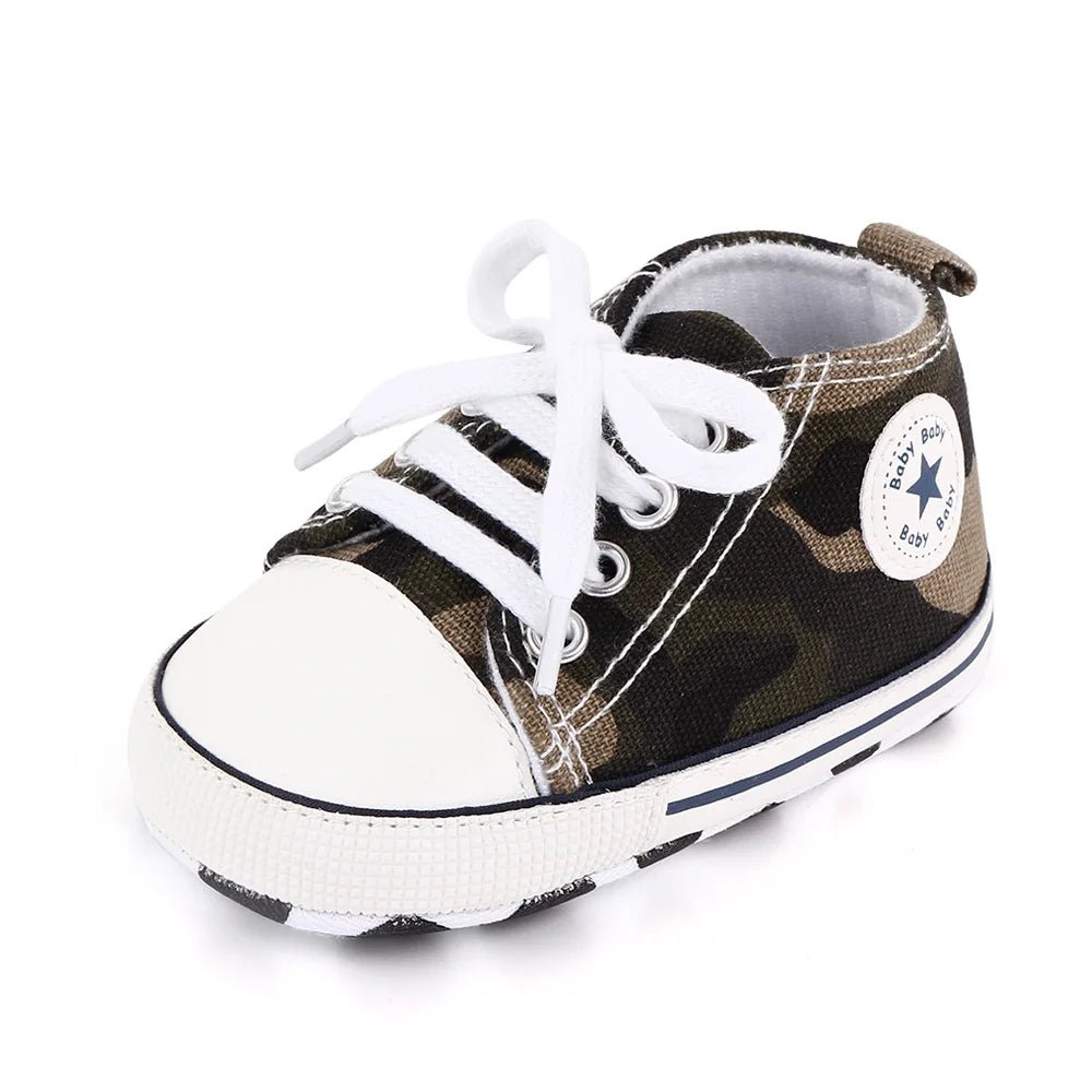 Spring New Baby Shoes Boy and Girl Classic Canvas Casual Sneakers Soft Sole Non-Slip Walking Newborn Toddler Shoes First Walkers by Creative Vault Marketplace
