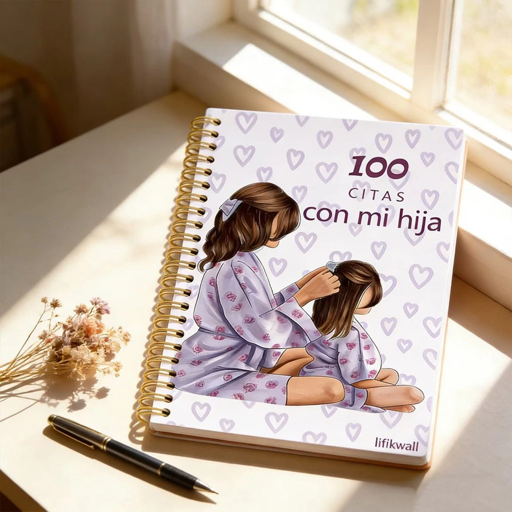 Hardcover Mother Daughter Memory Book 100 Date Journal With Photo Space Smooth Paper Daily Diary Gift For Mothers Daughters by Creative Vault Marketplace