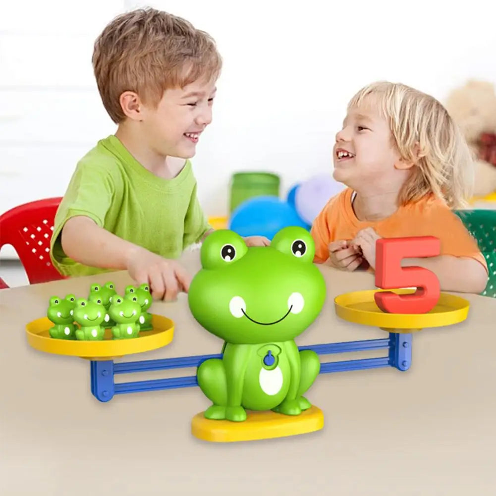 Children's digital frog balance toy early education puzzle addition and subtraction enlightenment balance mathematics teaching t by Creative Vault Marketplace