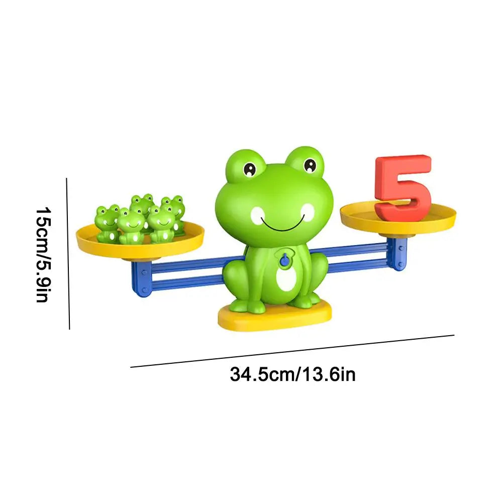 Children's digital frog balance toy early education puzzle addition and subtraction enlightenment balance mathematics teaching t by Creative Vault Marketplace