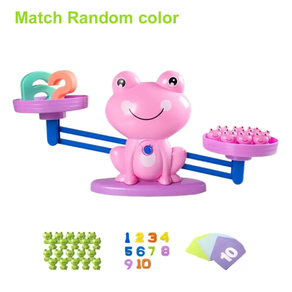 Children's digital frog balance toy early education puzzle addition and subtraction enlightenment balance mathematics teaching t by Creative Vault Marketplace